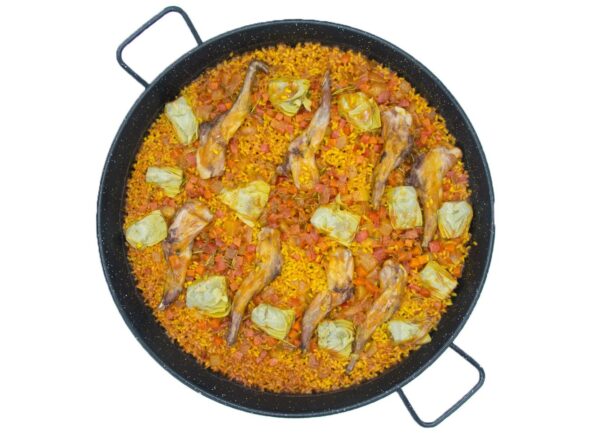 Arroz de Paletillas de Conejo y Alcachofas Confitadas